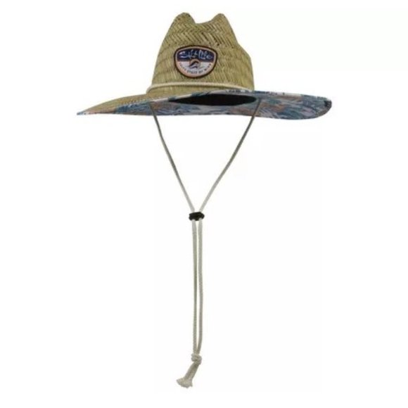 Salt Life Mens Sailing Tropic Straw Hat Natural - Picture 1 of 3